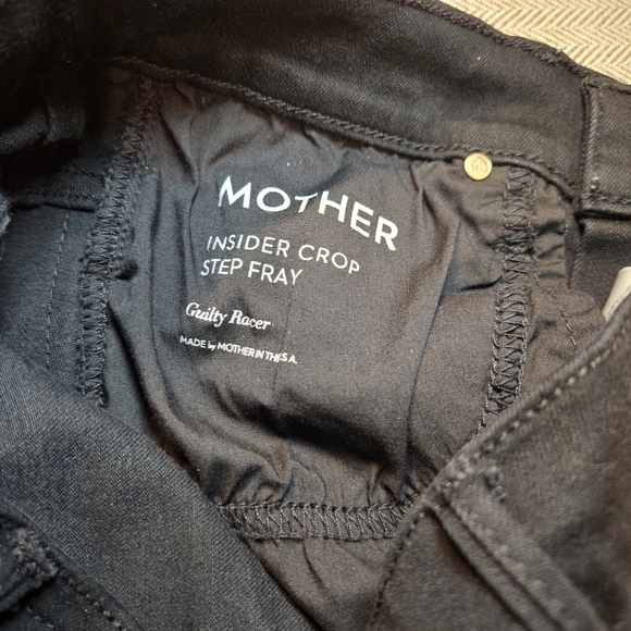 Mother Women's The Insider Crop Step Fray Guilty Racer High Waist Jeans Size 26 - Picture 9 of 14